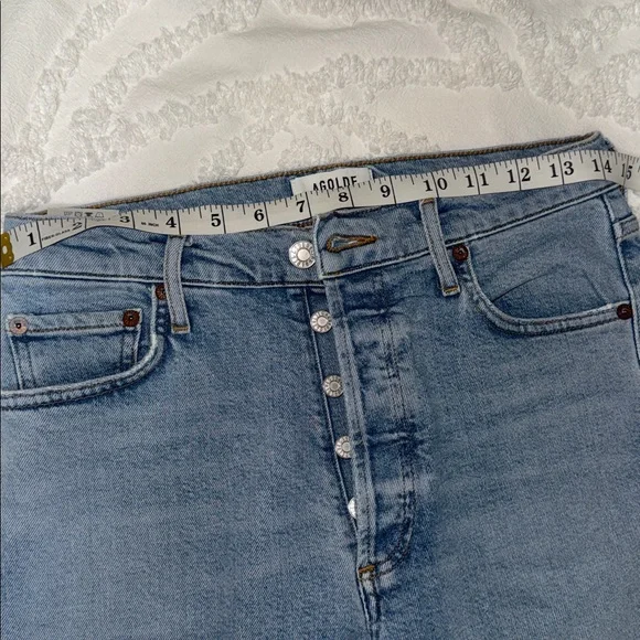 Agolde Light Blue Denim Jeans - Picture 8 of 8
